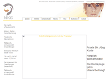 Tablet Screenshot of mkg-korte.de